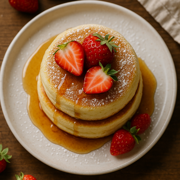Fluffy Japanese Soufflé Pancakes