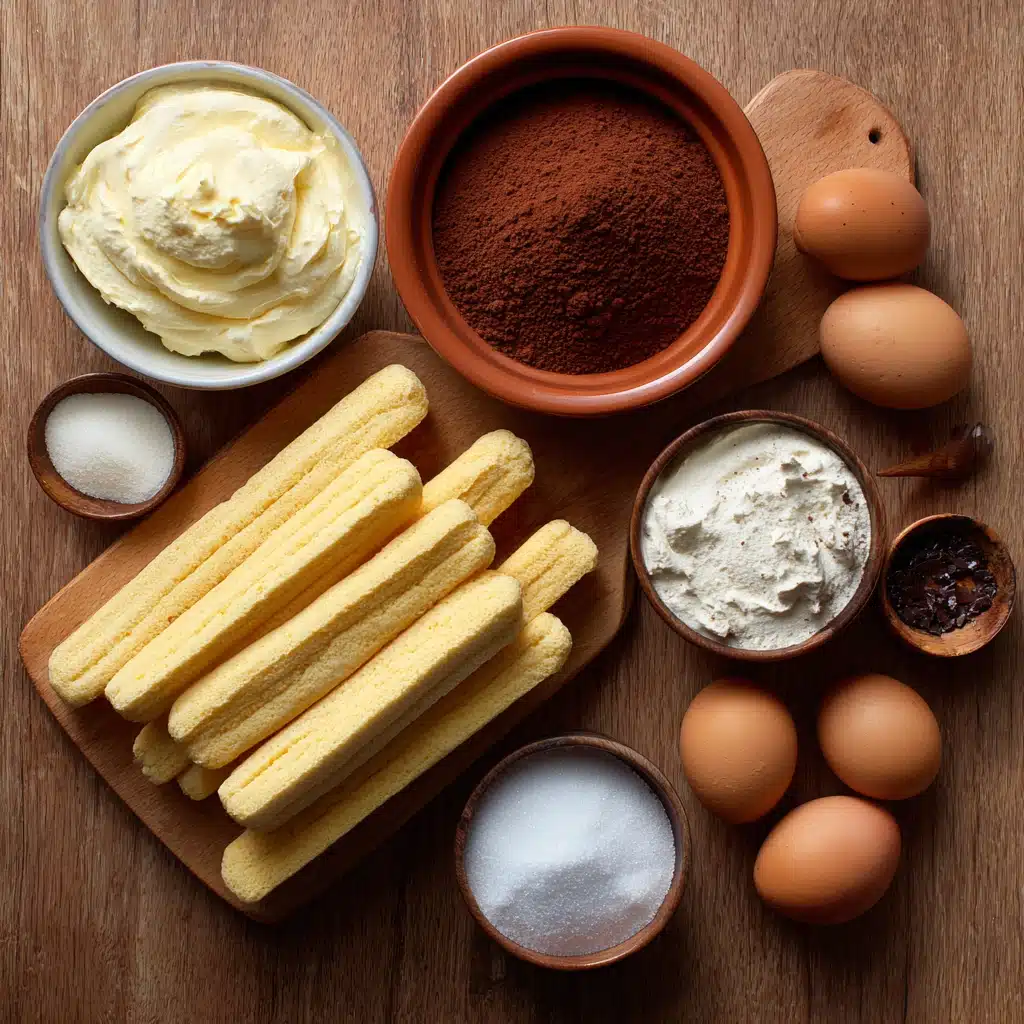 Classic Tiramisu with Coffee and Mascarpone