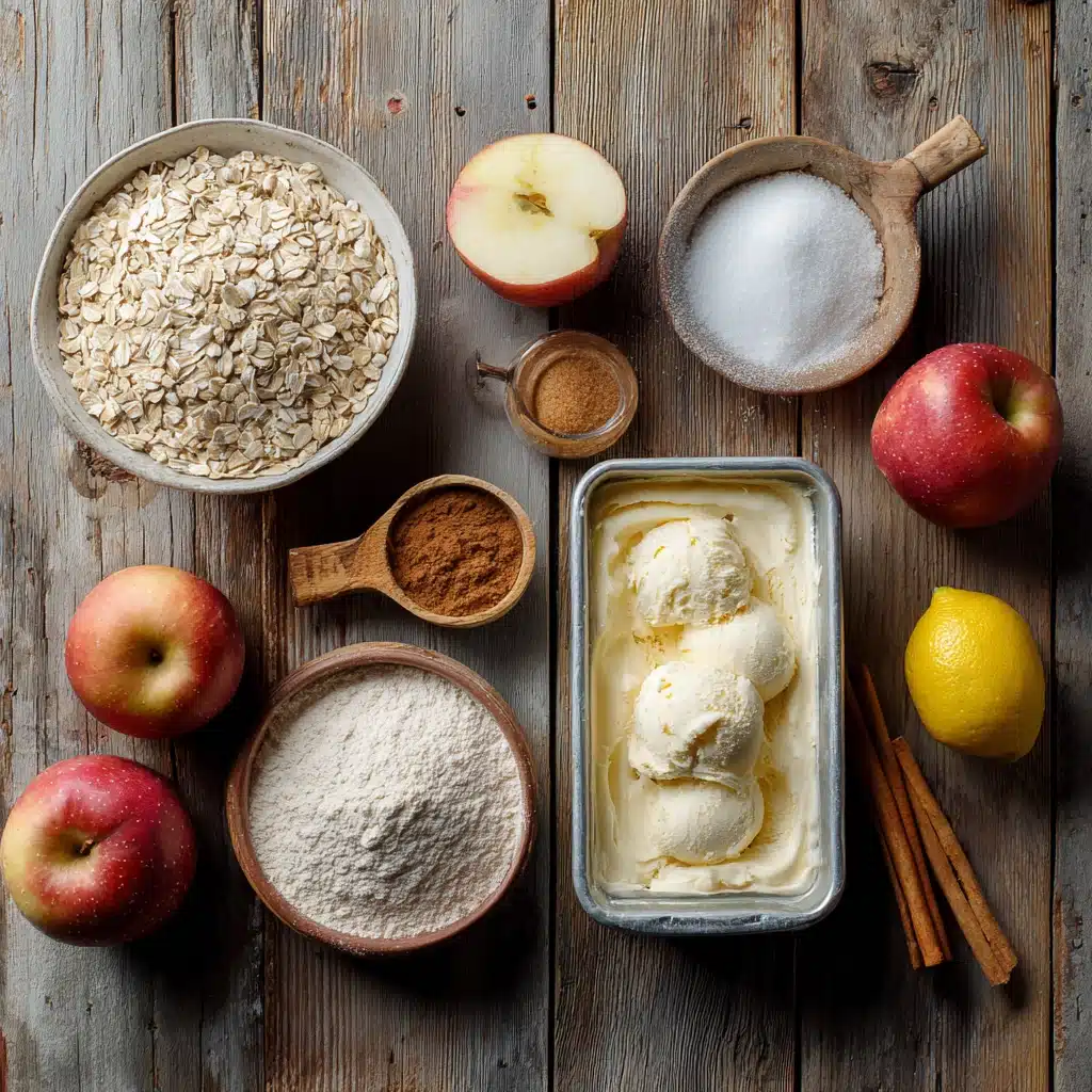Apple Crumble with Vanilla Ice Cream