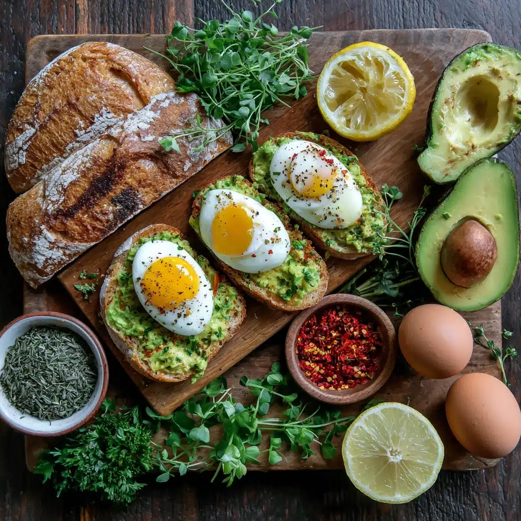 Avocado Toast with Poached Eggs