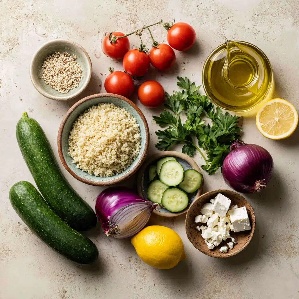 Quinoa Salad with Feta and Cucumber