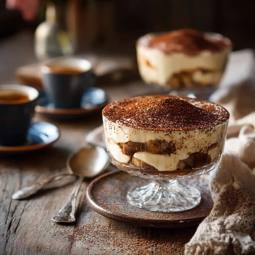 Classic Tiramisu with Coffee and Mascarpone