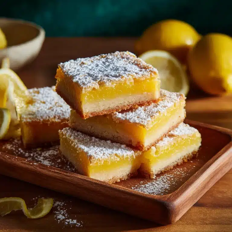 Lemon Bars with Buttery Shortbread Crust