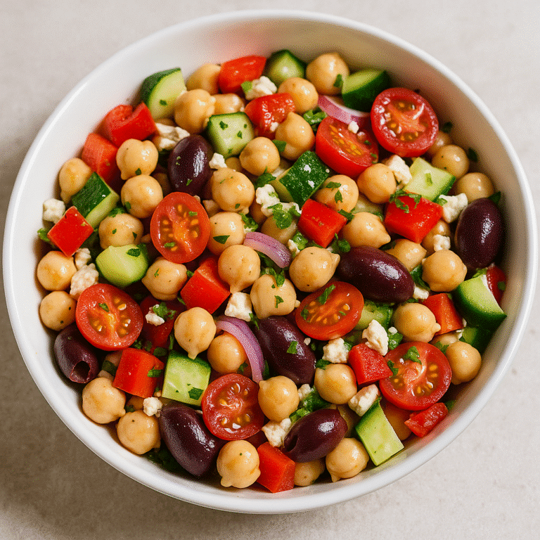 Mediterranean Chickpea Salad