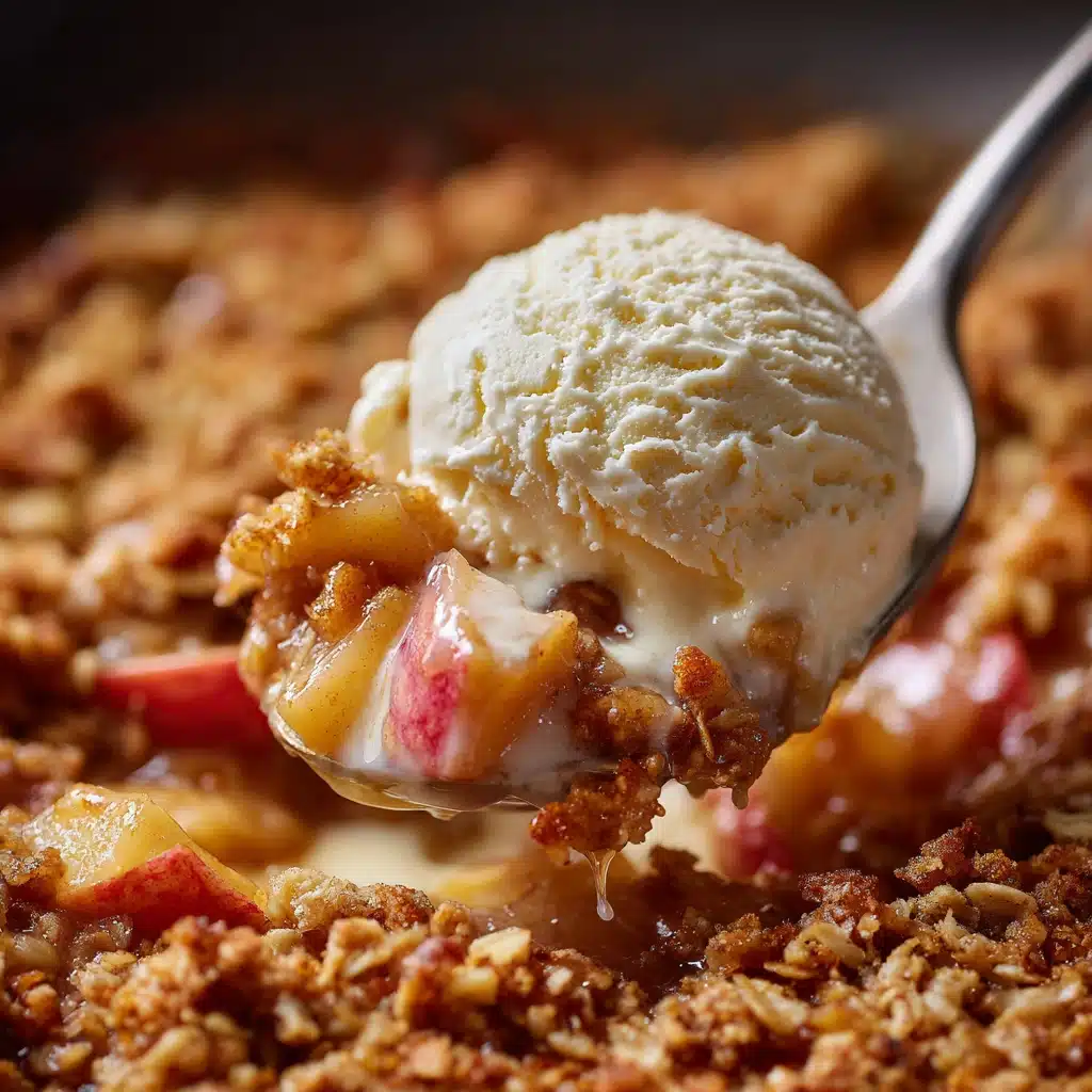 Apple Crumble with Vanilla Ice Cream