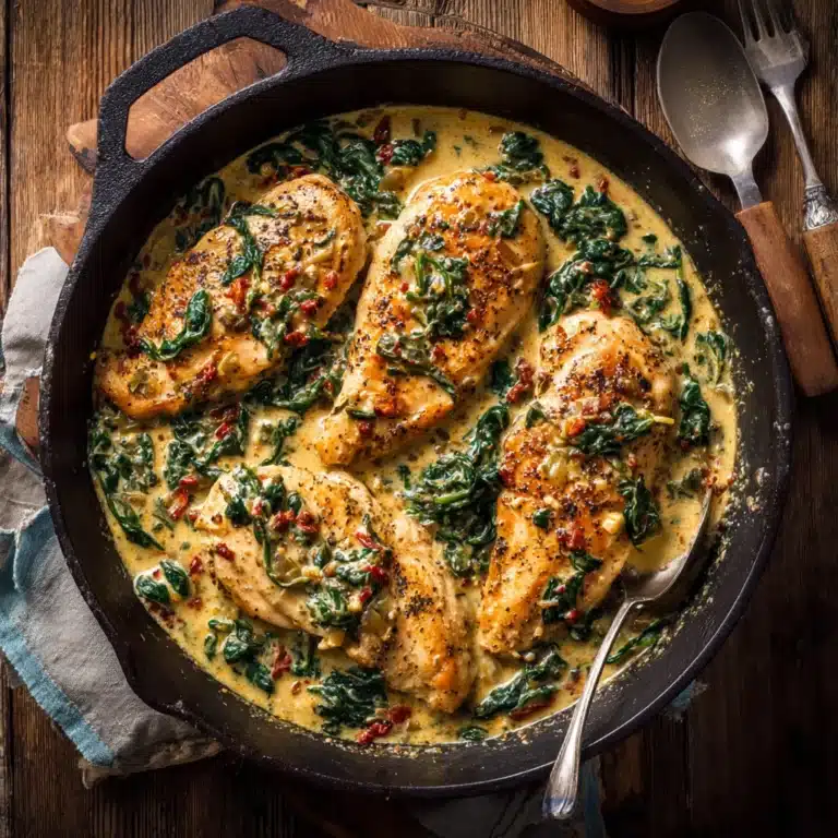 Creamy Tuscan Chicken with Spinach