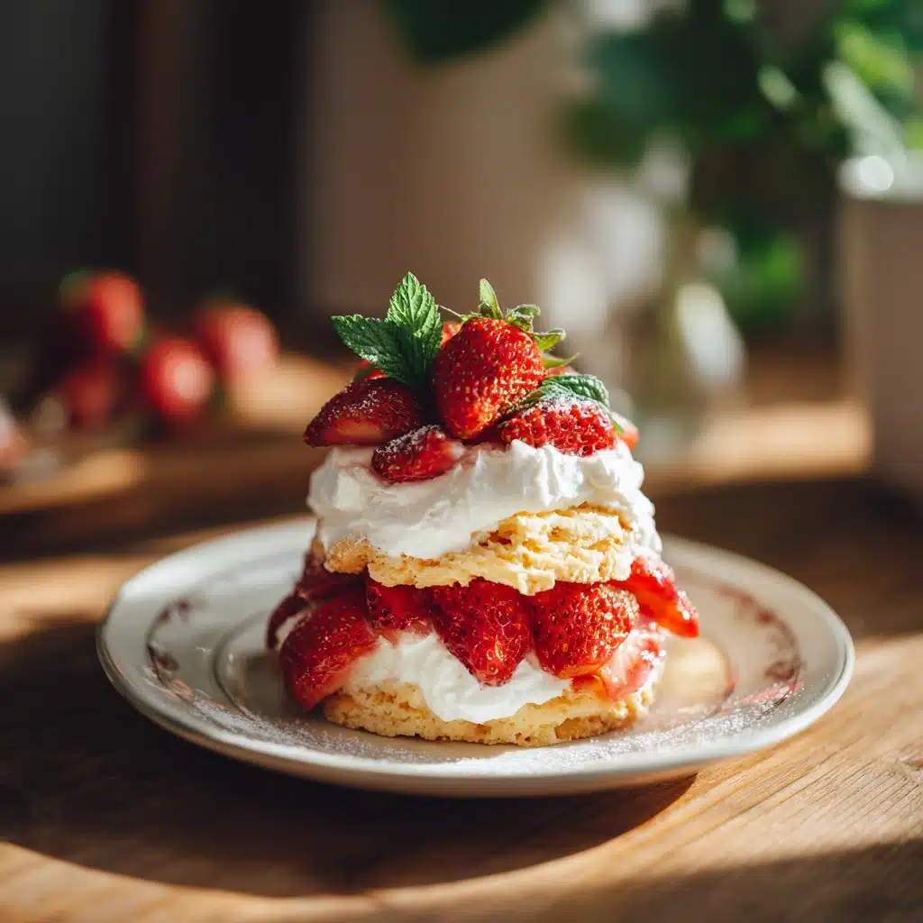Strawberry Shortcake with Whipped Cream