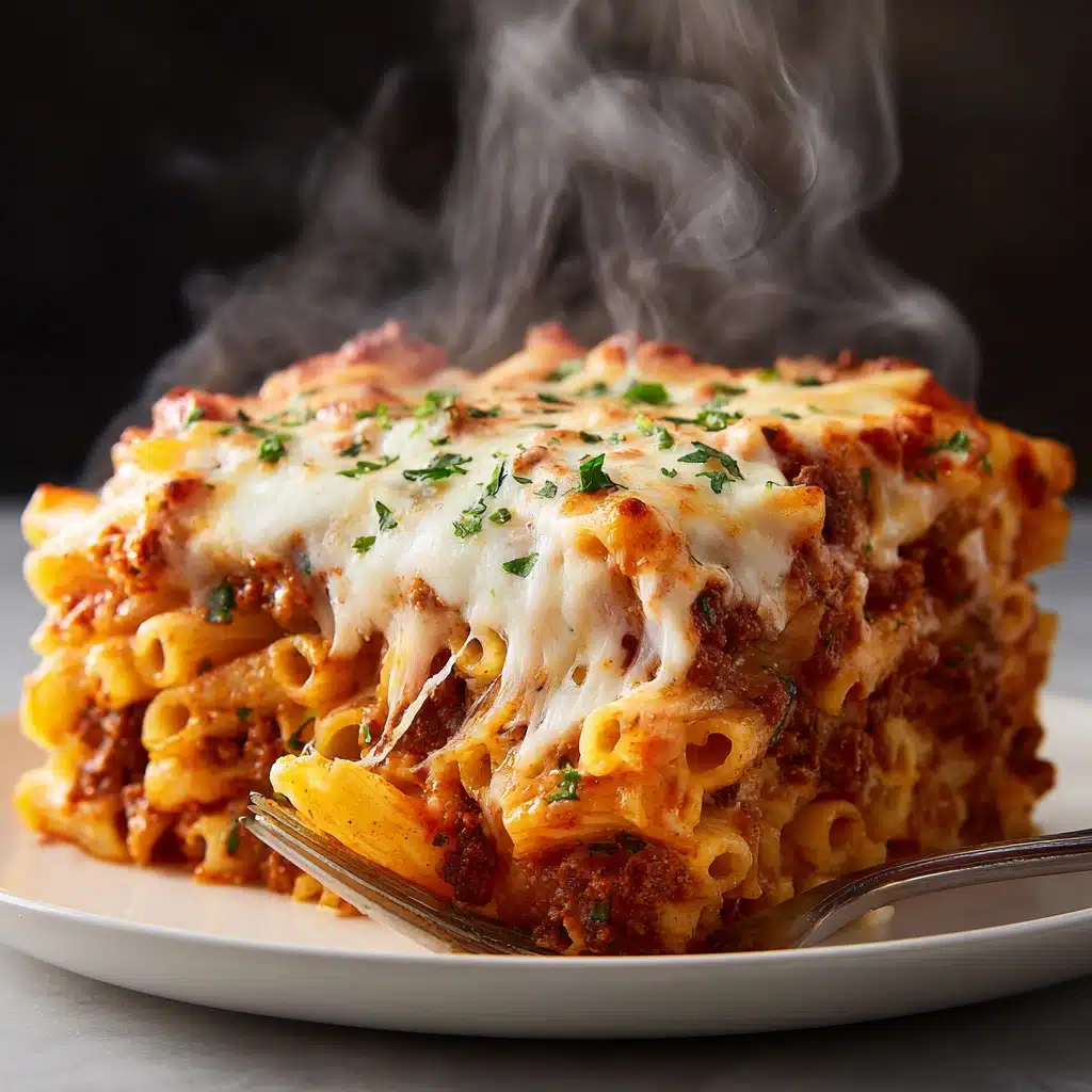 Baked Ziti with Ricotta and Mozzarella