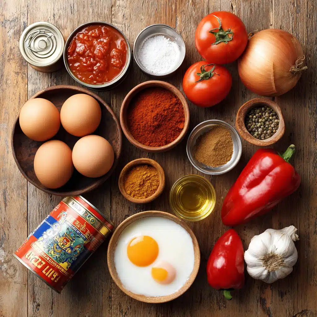 Shakshuka (Poached Eggs in Spiced Tomato Sauce)