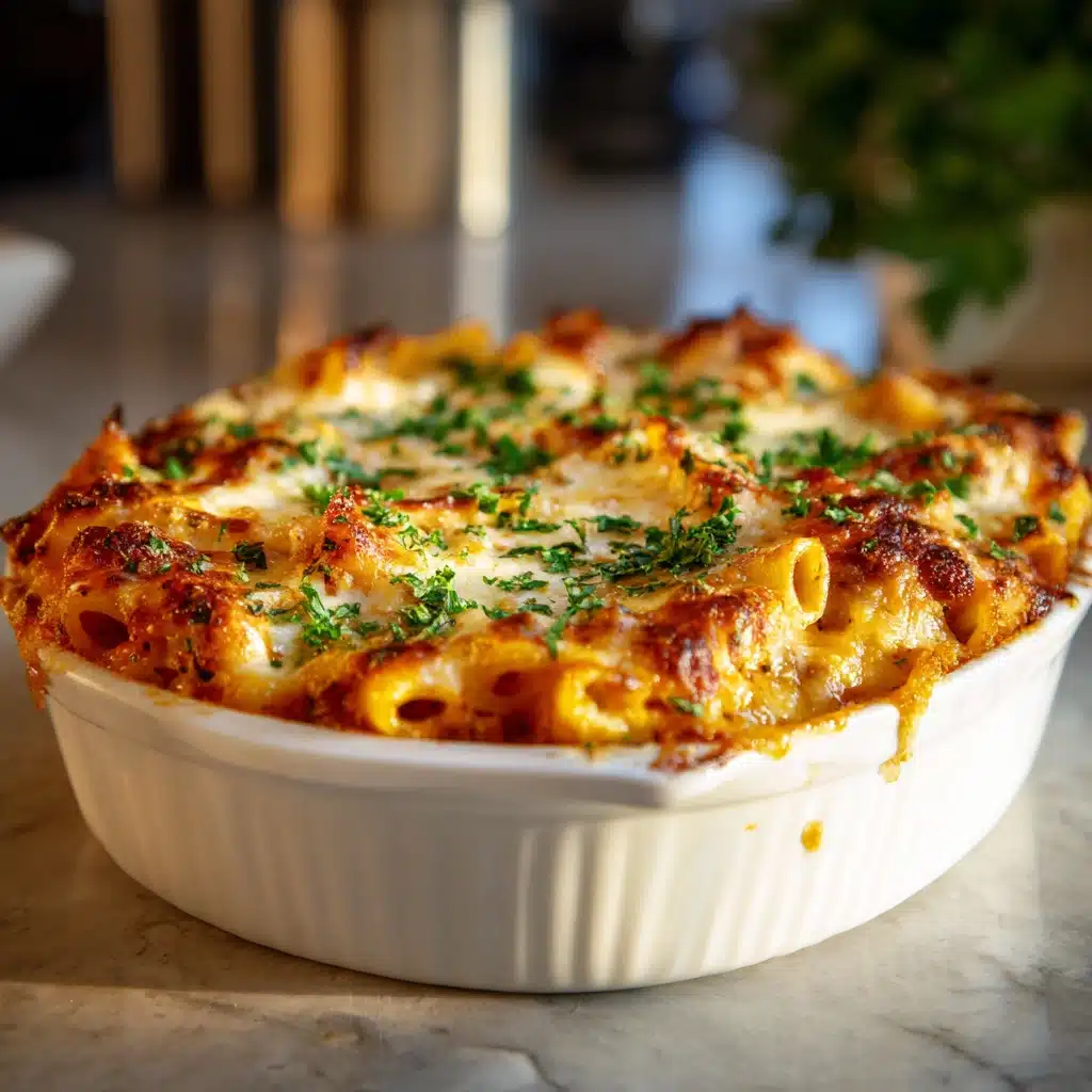 Baked Ziti with Ricotta and Mozzarella