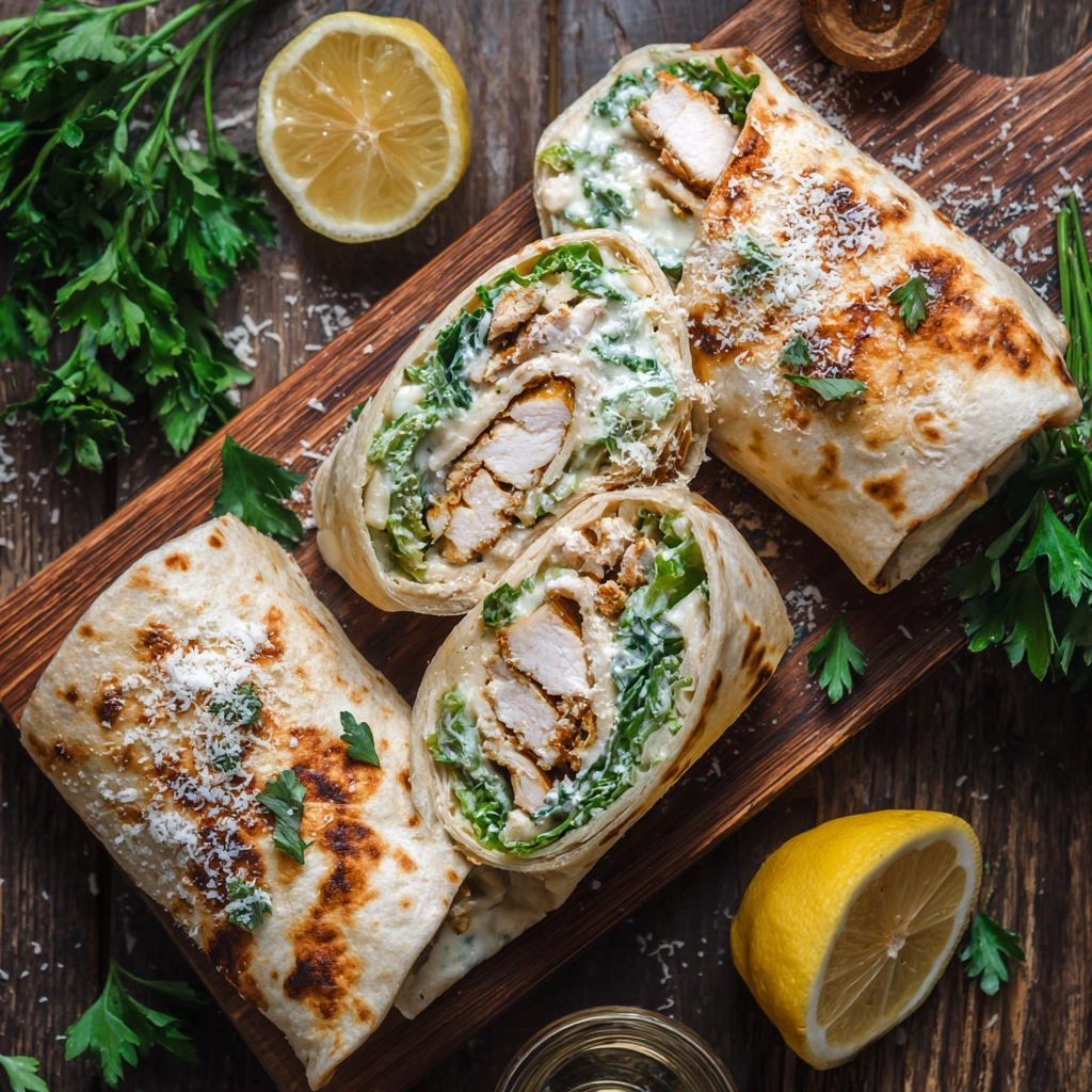 Chicken Caesar Wraps