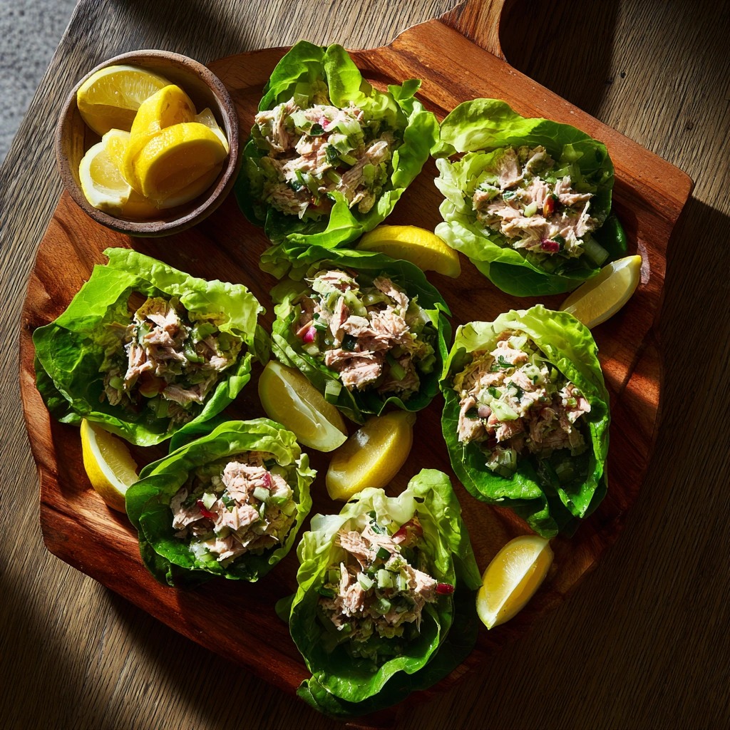 Tuna Salad Lettuce Wraps