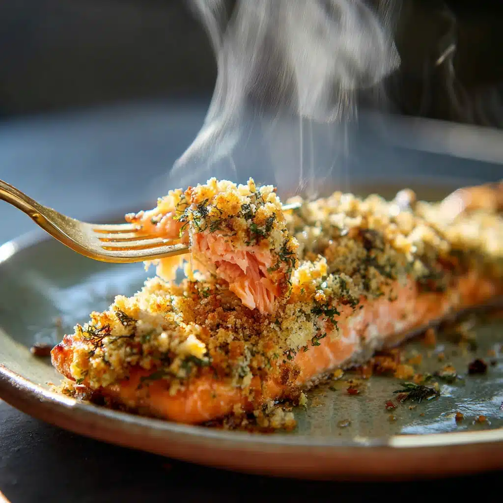 Baked Salmon with Herb Crust