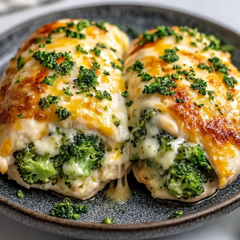 Juicy Broccoli and Cheese Stuffed Chicken