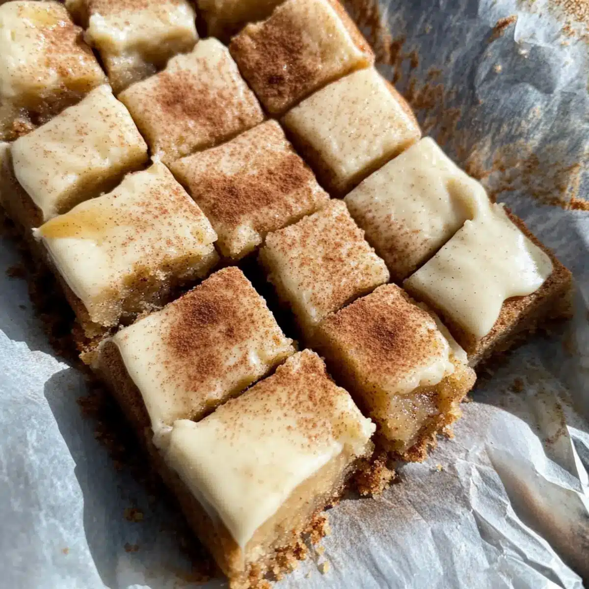 apple cinnamon blondies with maple cream cheese frosting