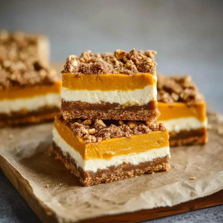Vegan Pumpkin Cheesecake Bars