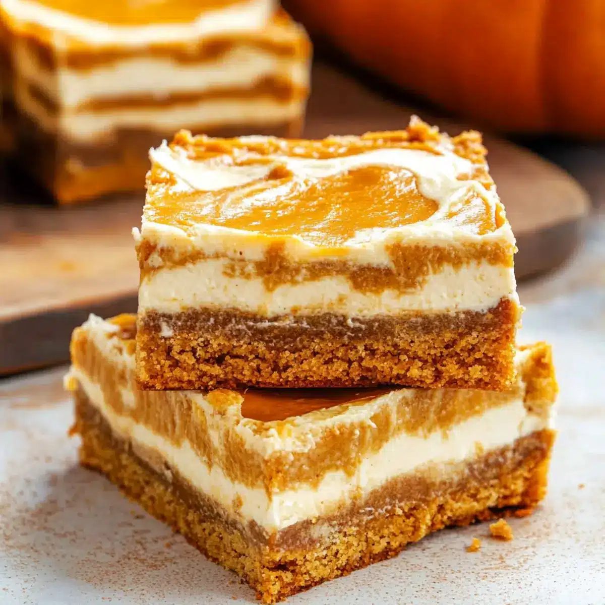 Pumpkin Cheesecake Bars