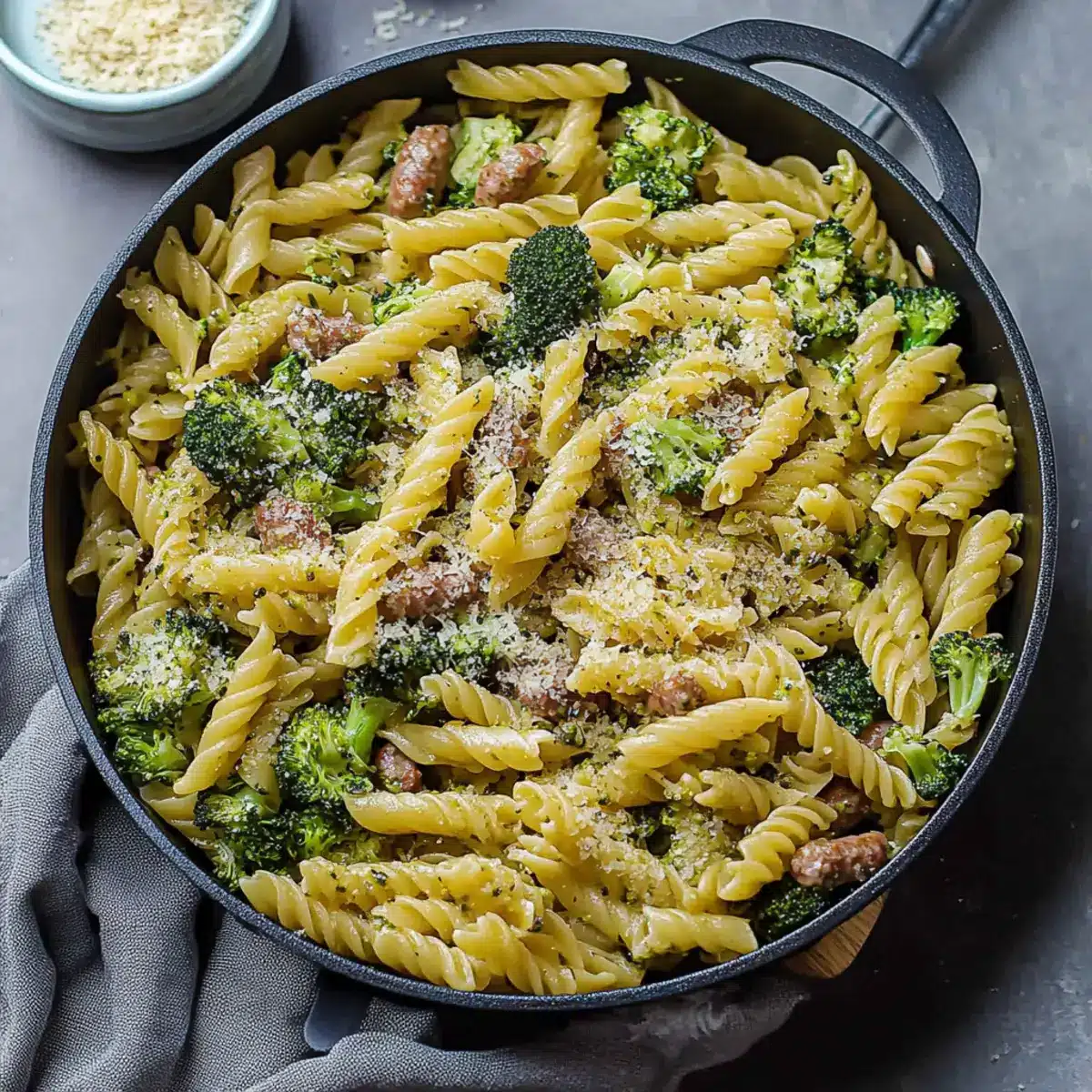 One Pot Sausage and Broccoli Pasta