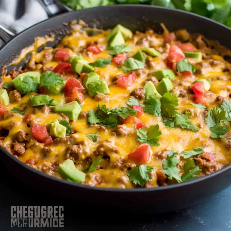 One Pot Cheesy Taco Skillet