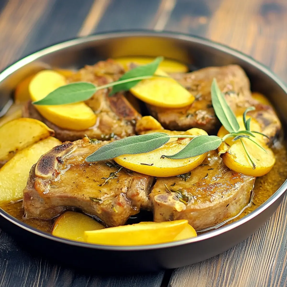 Apple Sage Pork Chops