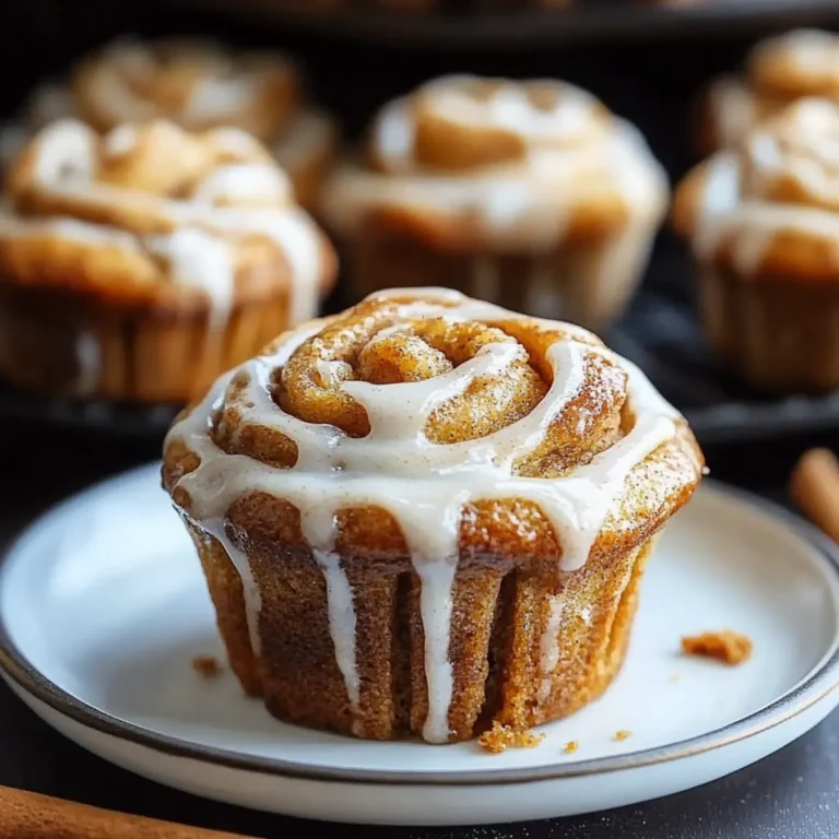 Pumpkin Cinnamon Roll Muffins