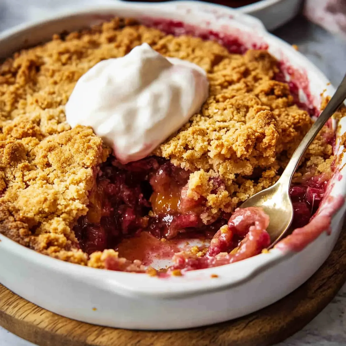 Easy Rhubarb Crisp Recipe