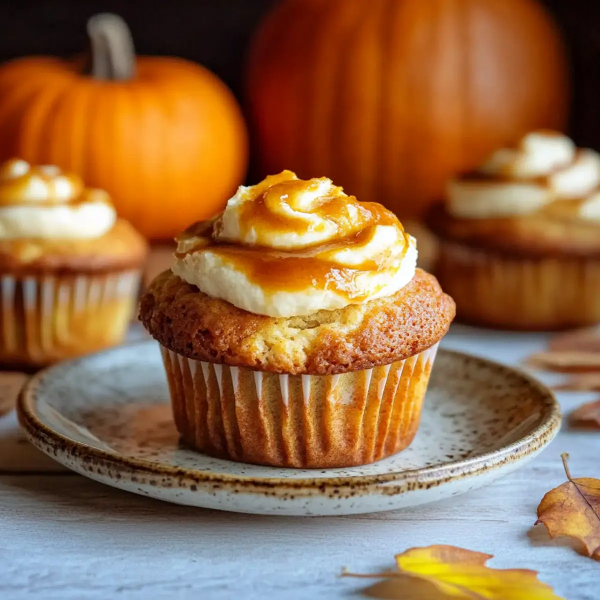 Pumpkin Cheesecake Muffins