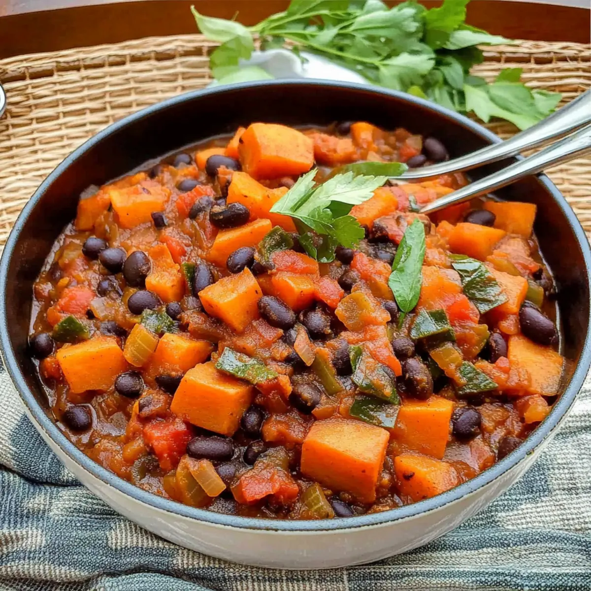 Sweet Potato and Black Bean Stew