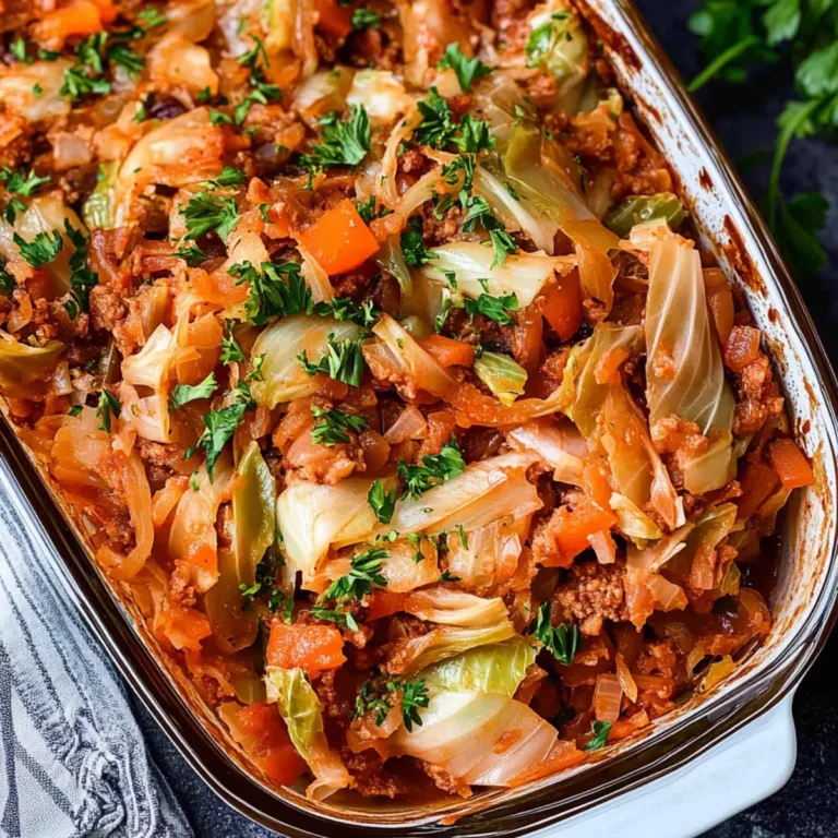 Unstuffed Lazy Cabbage Roll Casserole: Quick Comfort Food