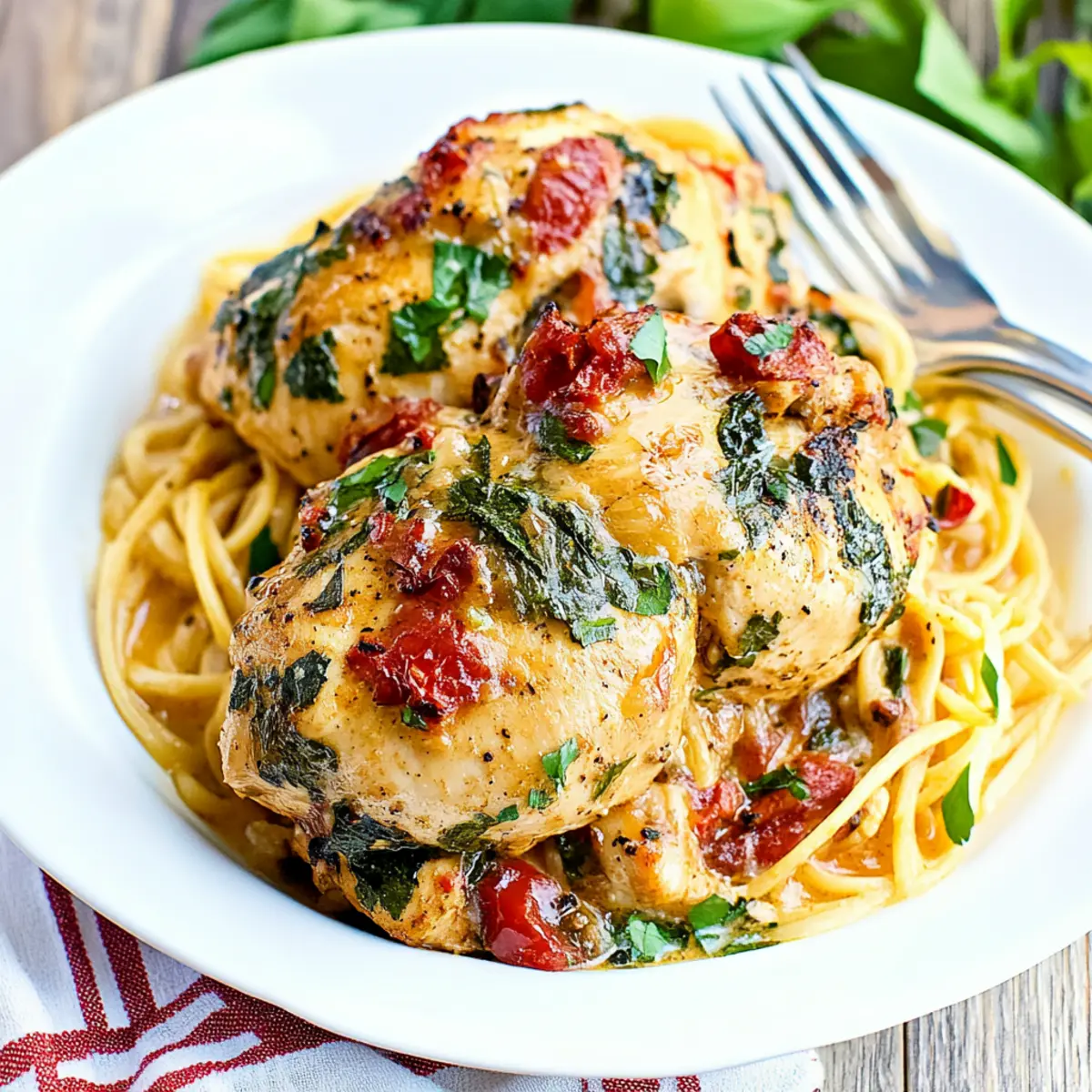 Crock Pot Tuscan Chicken
