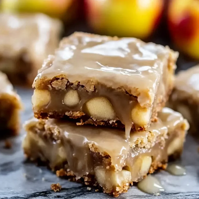 Irresistible Maple Glazed Apple Blondies – 12 Decadent Fall Dessert Bars