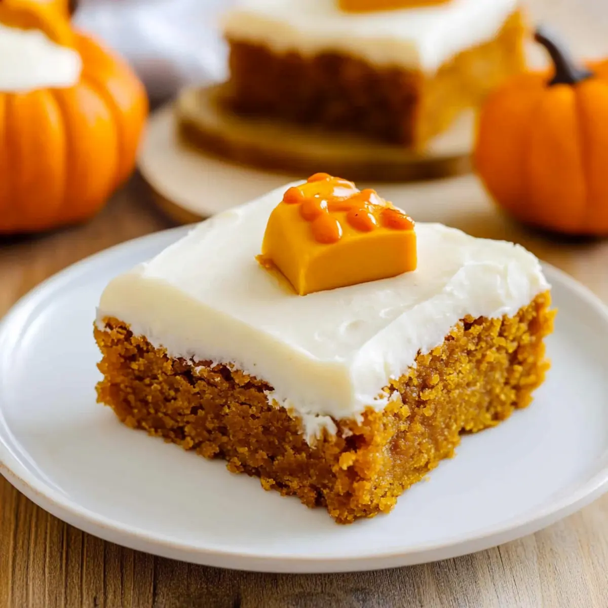 Pumpkin Bars with Cream Cheese Frosting