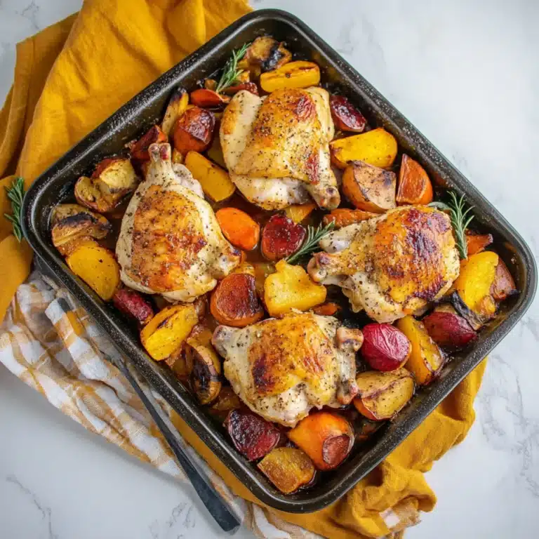 One Pan Fall Harvest Chicken Dinner
