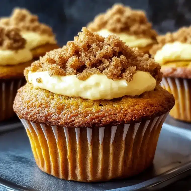 Pumpkin Streusel Muffins with Cream Cheese Filling