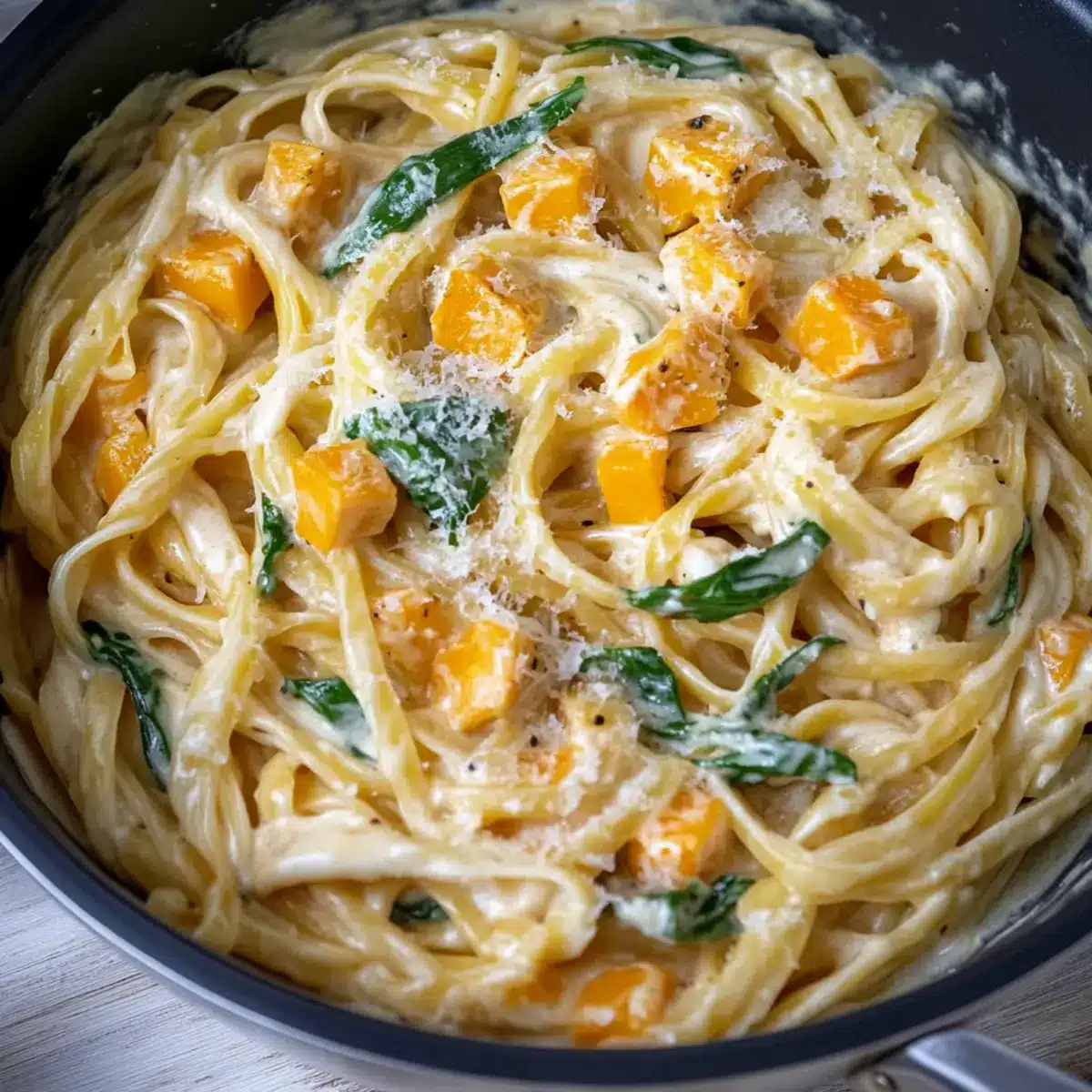 Creamy Roasted Butternut Squash Pasta