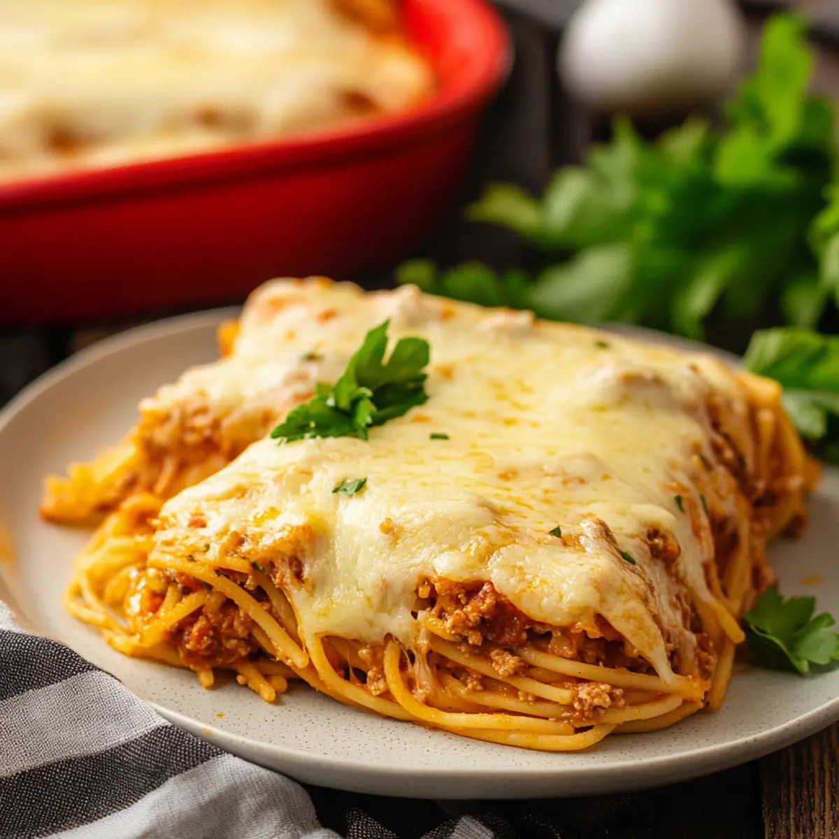 Easy Baked Spaghetti