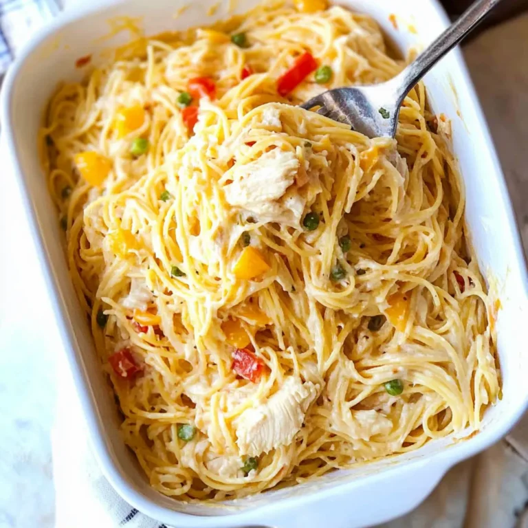 Creamy Southern Chicken Spaghetti