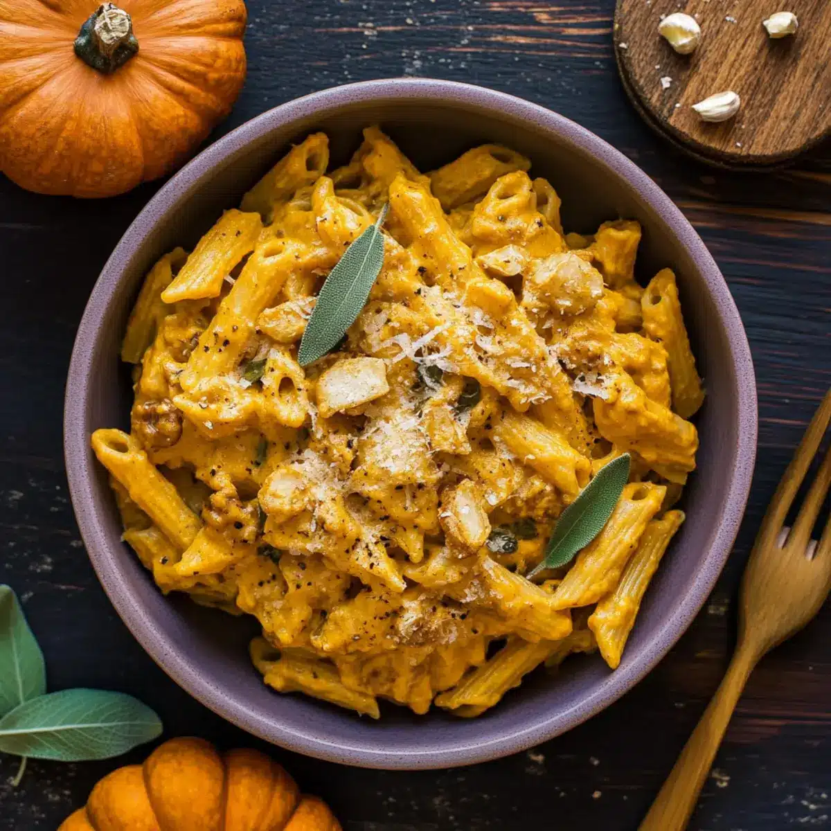 Creamy Pumpkin And Sage Pasta