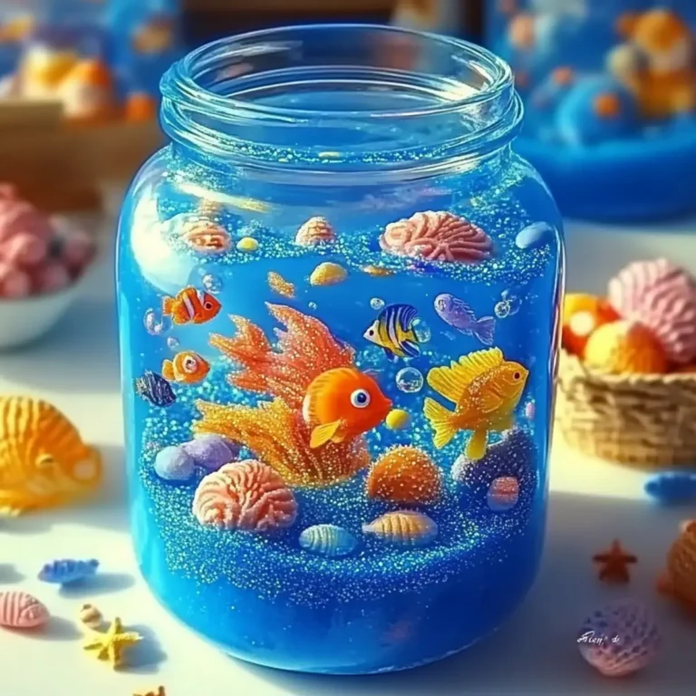 Aquarium Slime – A Sparkly, Ocean-Inspired Sensory Adventure! 🐠💙 - Savory Splash