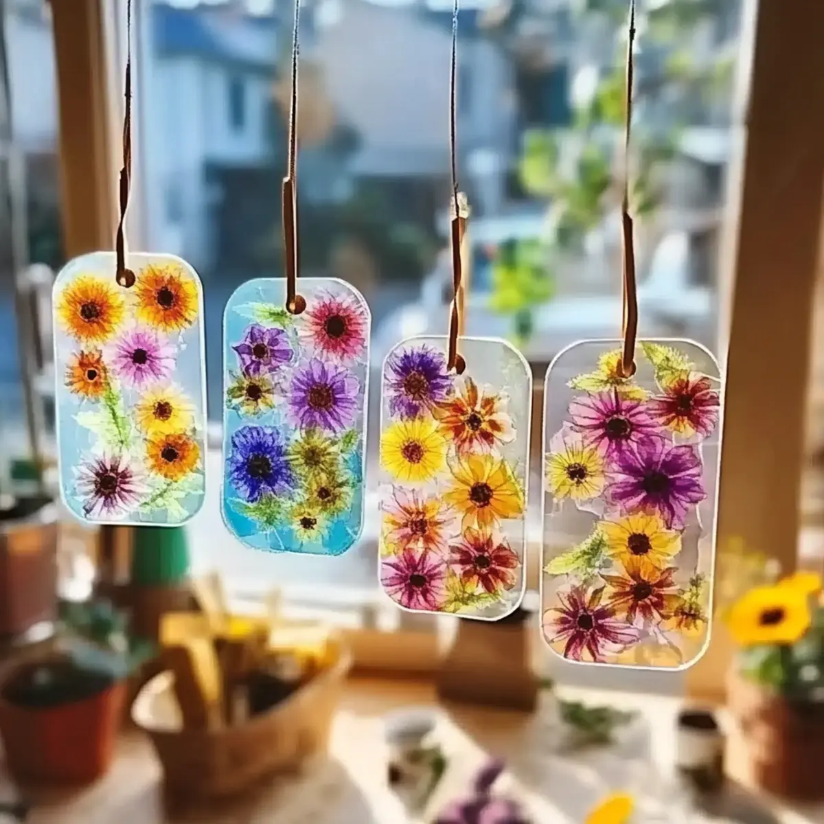 Bioplastic Suncatchers: A Stunning Eco-Friendly Craft for Kids and Adults - Savory Splash
