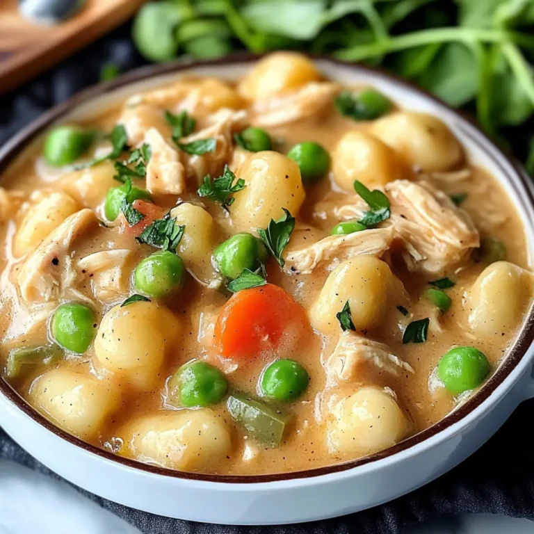 Creamy Chicken and Gnocchi Pot Pie Recipe - Cozy One-Pot Wonder
