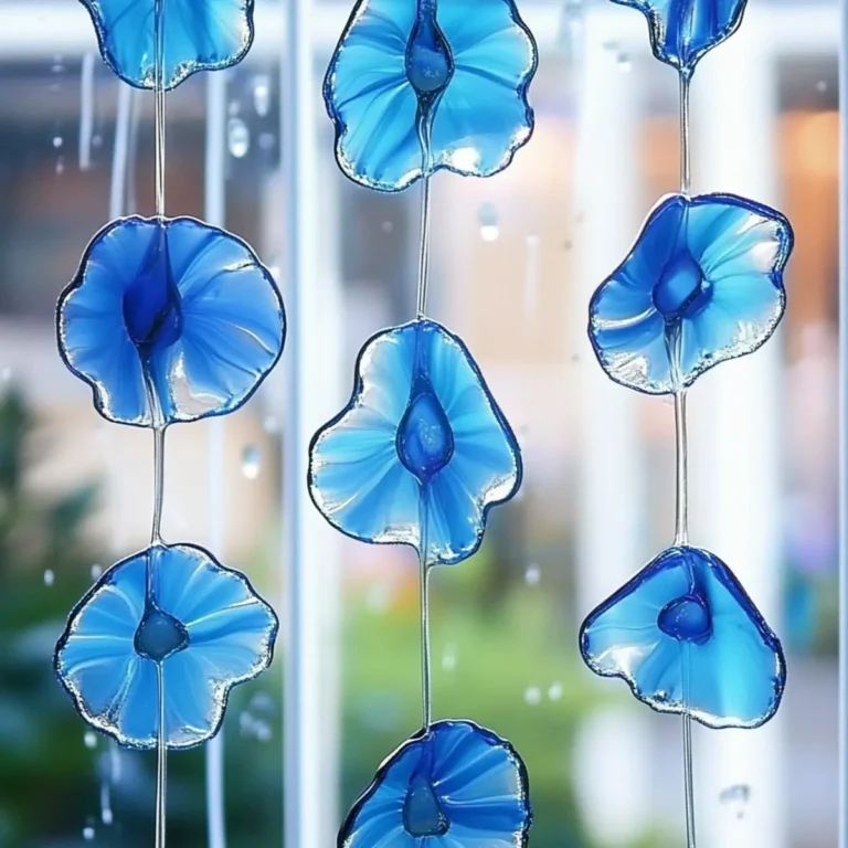 DIY Blue Crayon Suncatchers: Brighten Your Windows with a Splash of Color! - Savory Splash