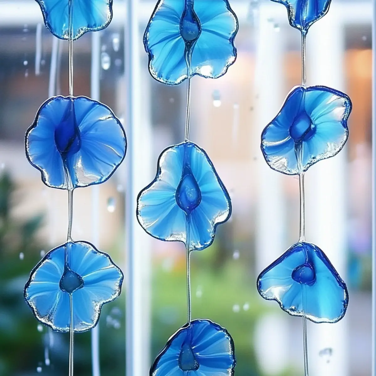 DIY Blue Crayon Suncatchers: Brighten Your Windows with a Splash of Color! - Savory Splash