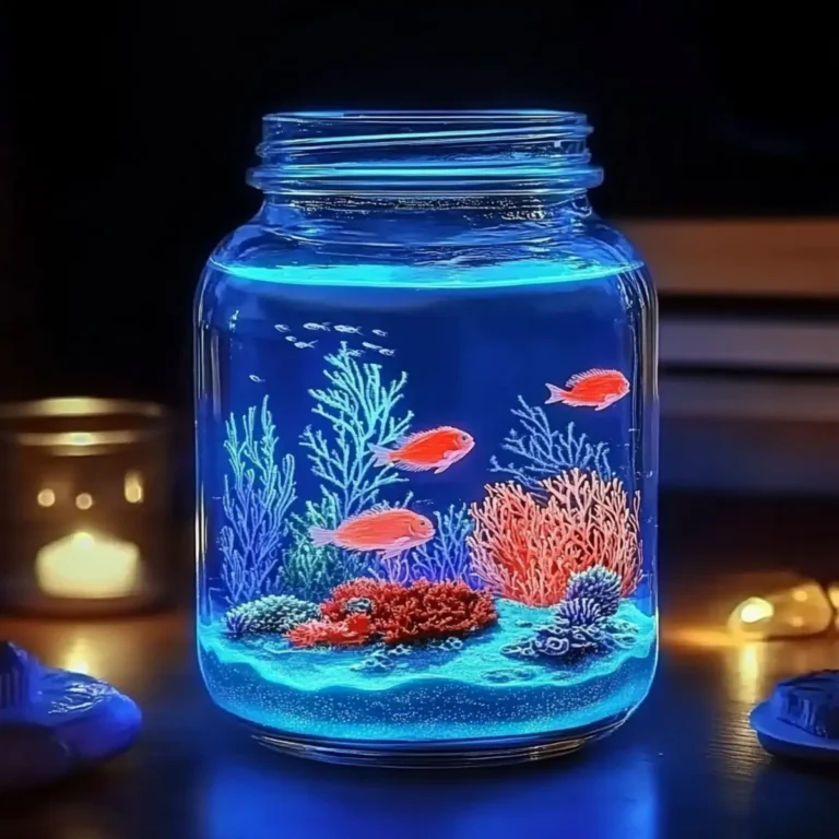 🌊 Glow-in-the-Dark Ocean Jar – A Magical Underwater Craft for Kids! - Savory Splash