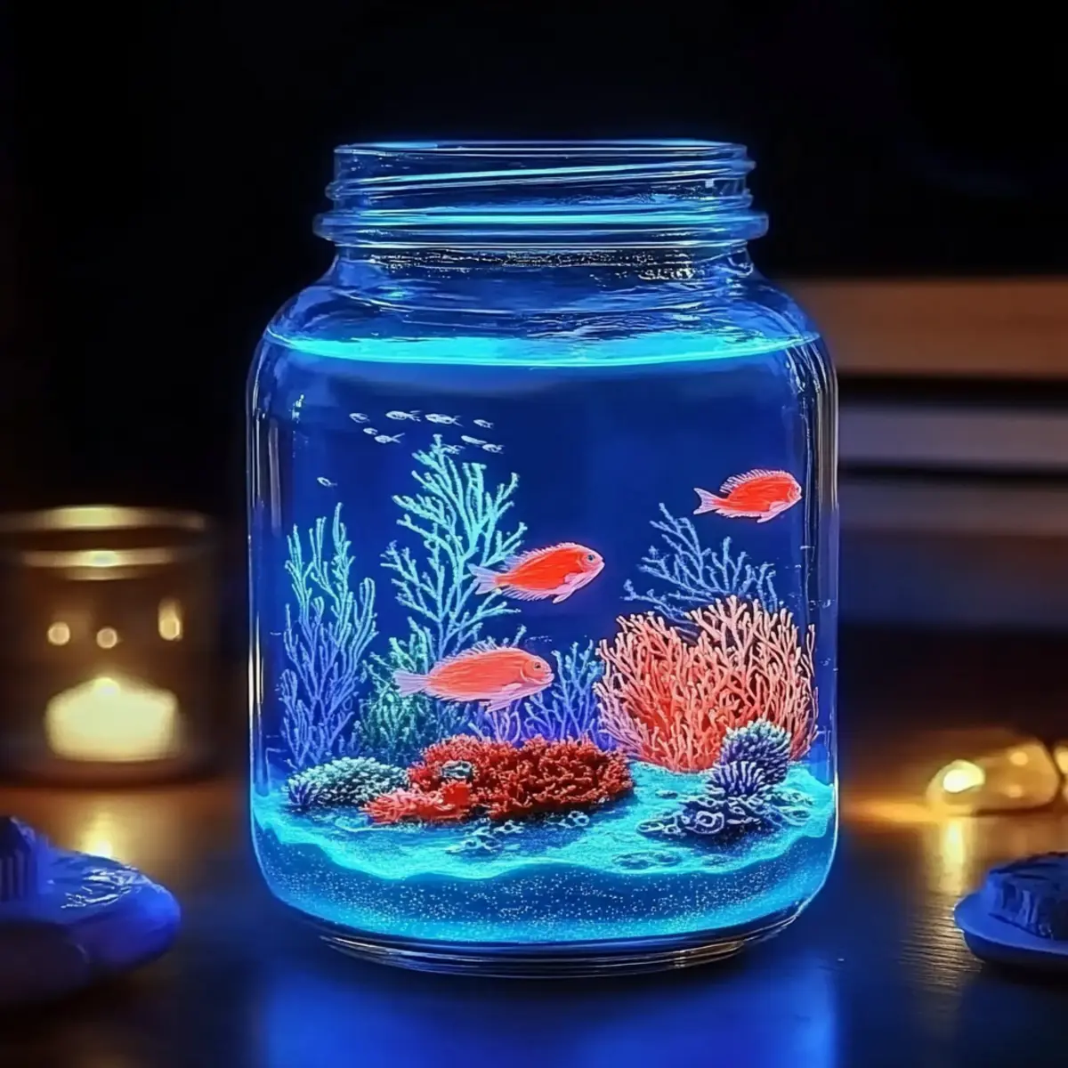 🌊 Glow-in-the-Dark Ocean Jar – A Magical Underwater Craft for Kids! - Savory Splash