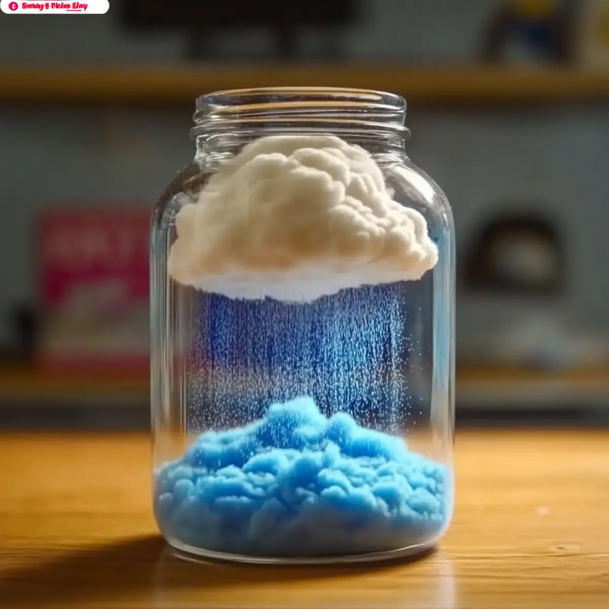🌧️ Make a Rain Cloud in a Jar – A Fun & Easy Science Experiment for Kids! ☁️✨ - Savory Splash