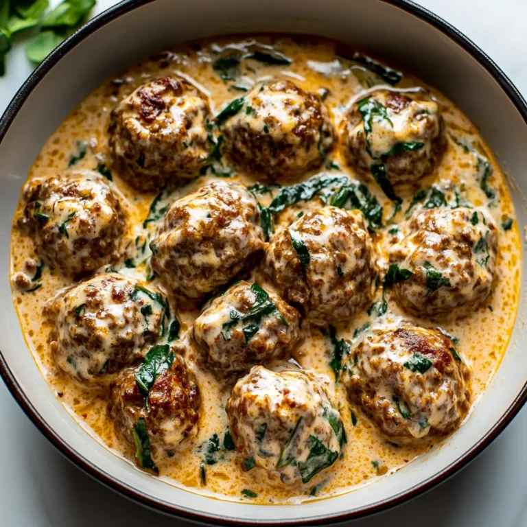 Creamy Tuscan Low Carb Meatballs