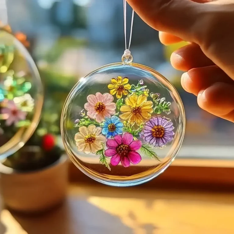 Clear Glue Flower Suncatcher: A Stunning DIY to Brighten Your Windows! - Savory Splash