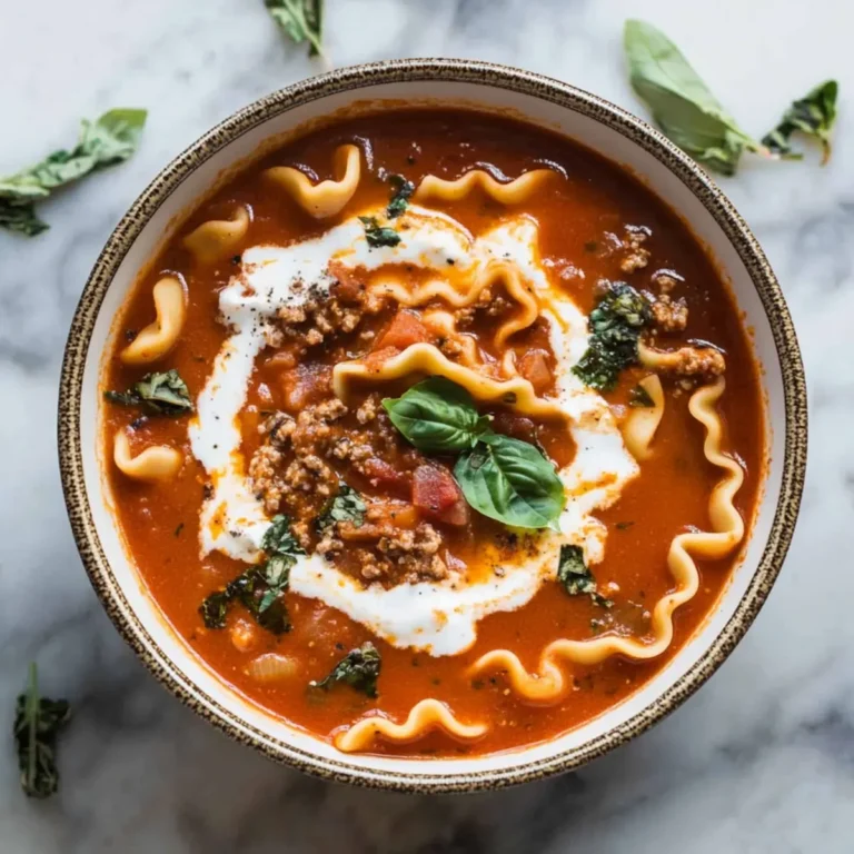 Cozy Crockpot Vegan Lasagna Soup