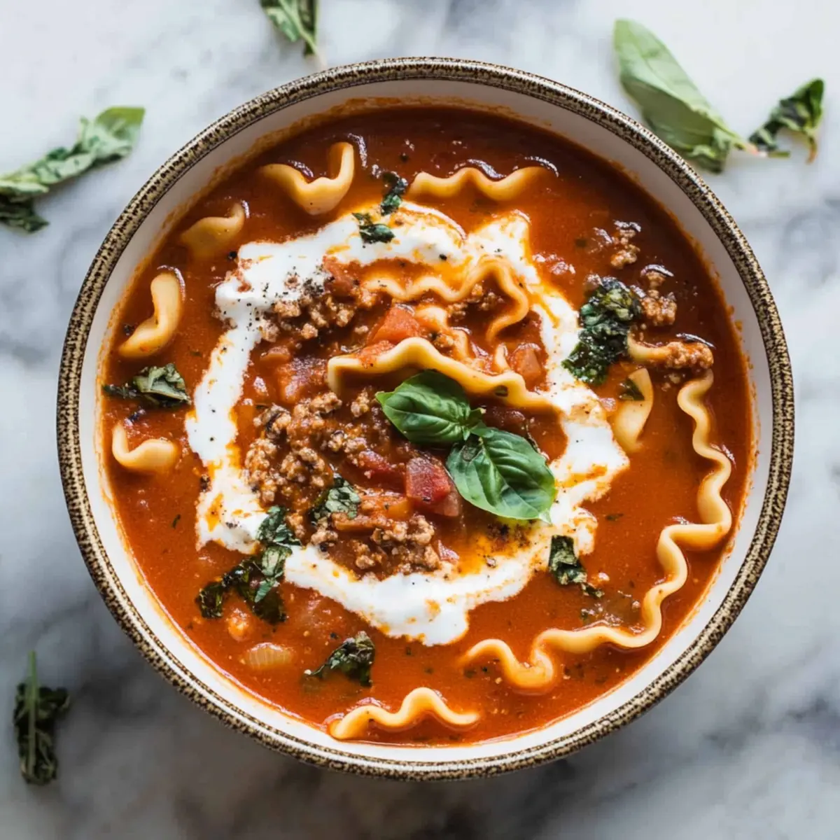 Cozy Crockpot Vegan Lasagna Soup